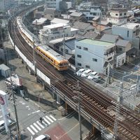 伊勢市駅−宇治山田駅間の電車の往来がよく見える