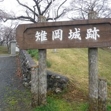 雉岡城跡にあります