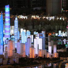 陸家嘴の高層ビル群。