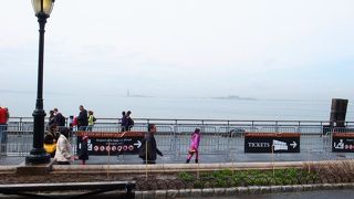 自由の女神が目視できます