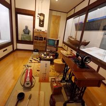 昔の生活も展示