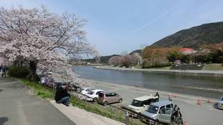 少し遠い駐車場から歩いたほうが、楽しめます。