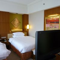 プレミアムルームで外にはお庭が有りウッドデッキも