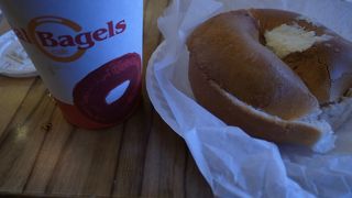 ニューヨークでベーグル！