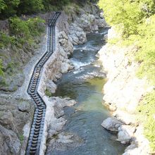 魚の遡上のための人口の水路