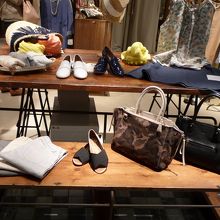 天然素材の商品が多い