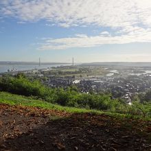 オンフルール、コットドグラースの高台から。