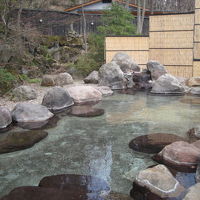 広い露天風呂がありました