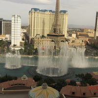 客室から見た噴水ショー