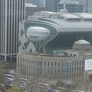 今回は、ソウル市庁西小門庁舎貞洞展望台から眺めました 