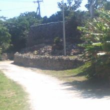 北側から眺めた小城盛の様子