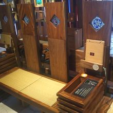 オーディオ設備で島の民謡などを楽しめました