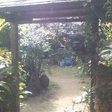 庭の入口の様子