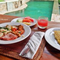 朝食はビュッフェスタイルでした