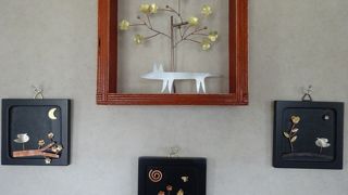 銅版で作られたインテリア