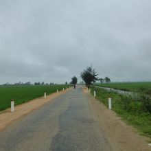 長閑な田んぼの中を進みます