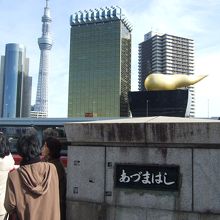 浅草から見えるスカイツリー