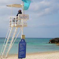 プライベートビーチの海も綺麗！