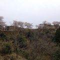 桜の季節の　竹田城