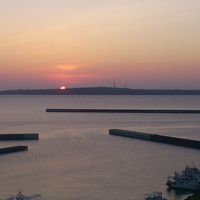 天気が良ければ伊良部島へ沈む夕日を・・・