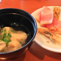 朝食バイキング￥1100　ふぐのお味噌汁