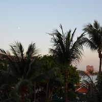 部屋からチャオプラヤー川が見えます。