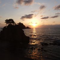 入り日前の夕陽