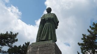 太平洋を向いています