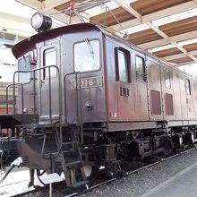 希少な展示物、ED16.かなり古いうえ、青梅線ゆかりの電機だ