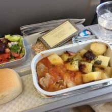 ロンドン・アテネ間の食事