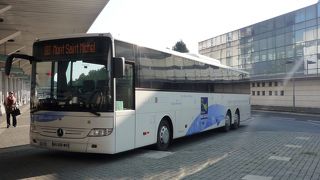 モンサンミッシェル行きのバス