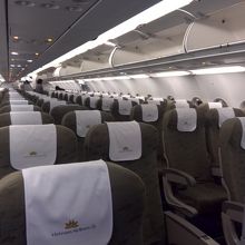 シェムリアップ→ハノイの機内