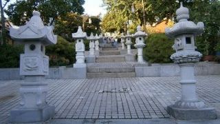 灯篭の違いがおもしろい！