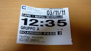 カプリ島とナポリ間の移動手段