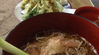 ネギでお蕎麦をを食べるの！