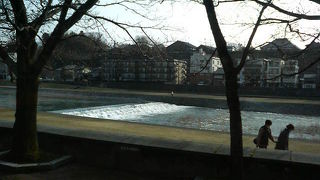 金沢市内南部の散歩にもってこいの静かな川