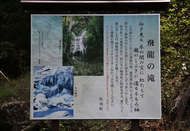 兵庫県佐用町　観光　「飛龍の滝」