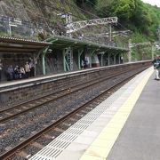 JR定光寺駅は通常は無人駅ですが、この日はイベントで駅員さんがいました