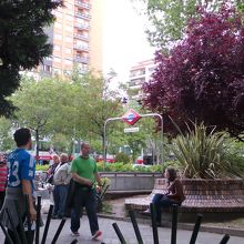 地下鉄ベルナベウ駅、北口スタジアム出口