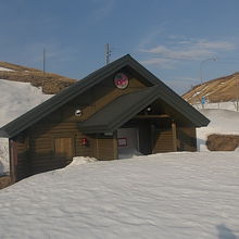 積雪期はトイレもこんな状態です・・・。