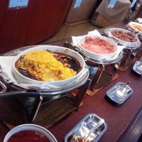 朝の朝食バイキング