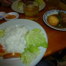 卵とポークのカレー