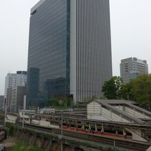 聖橋から見た御茶ノ水ソラシティとワテラス方面景色