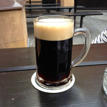 看板メニューの黒ビール