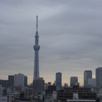 廊下からも眺望できるスカイツリー