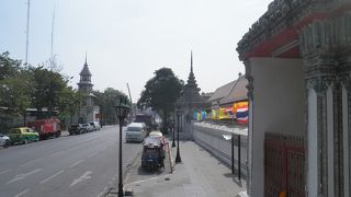 排気ガスを浴びました