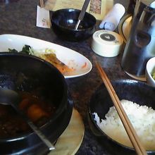 タンシチューランチセットです。