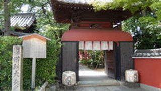 竜宮造りの山門を持つ寺