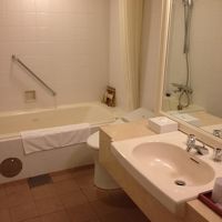 広々としたバスルーム。トイレは最新式。