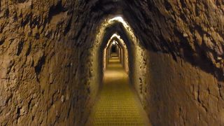 内部トンネルに潜れる珍しいピラミッド